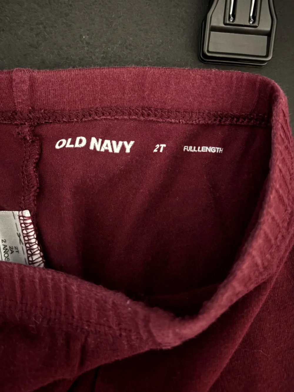 Old Navy classic solid fall burgundy whimsygoth grunge casual Leggings girls 2T